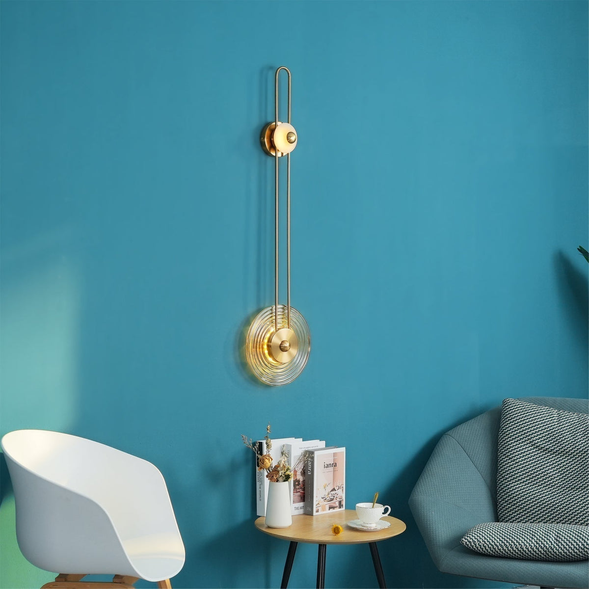 Gaia Wall Lamp Sculptural Geometry Alabaster-Neutral Decor