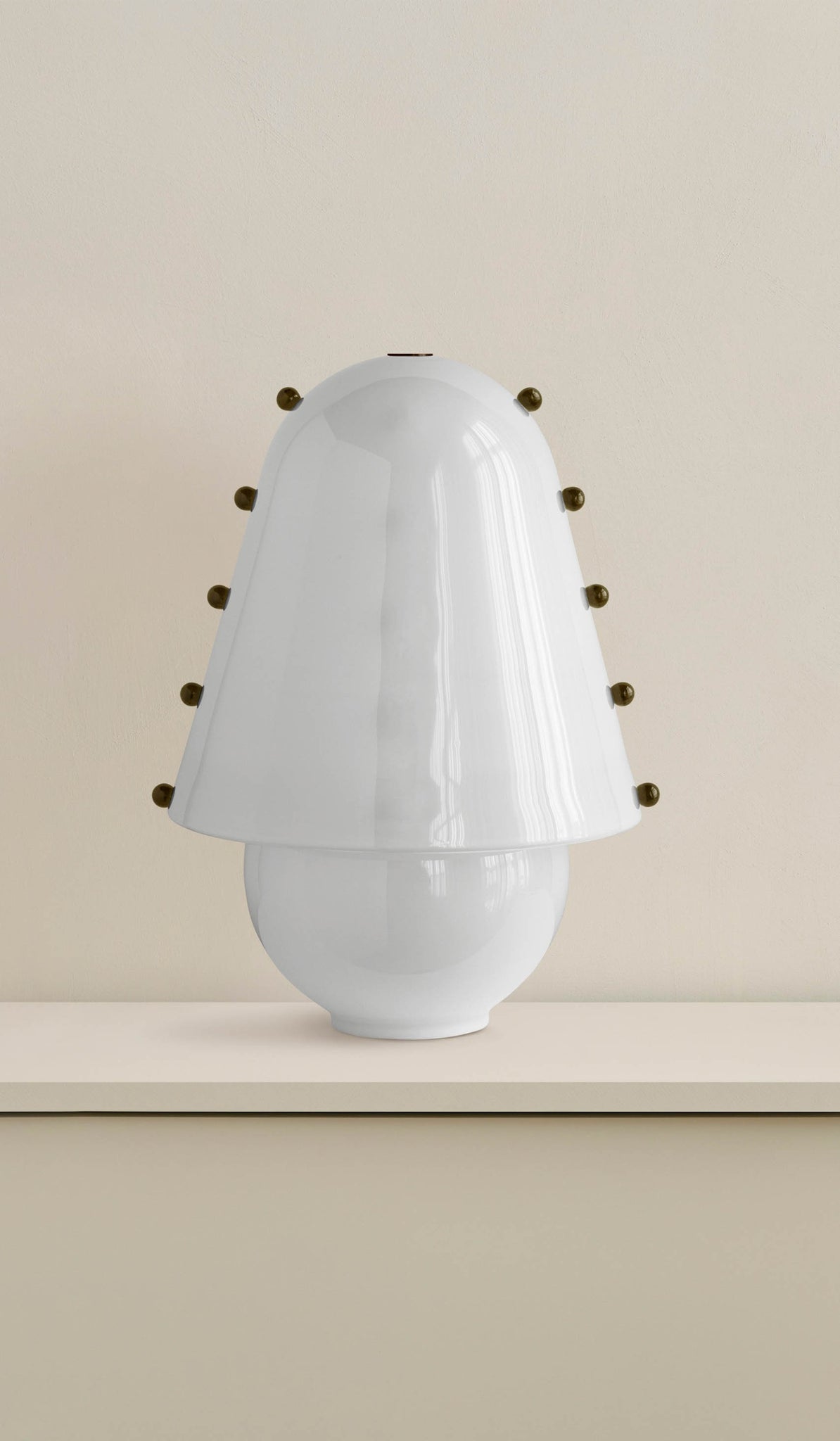Enzo Lampe de Table Contemporaine en Verre