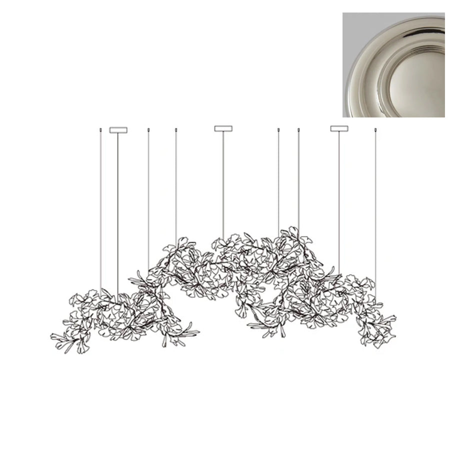 Elysia Floral Canopy Chandelier-Neutral Decor