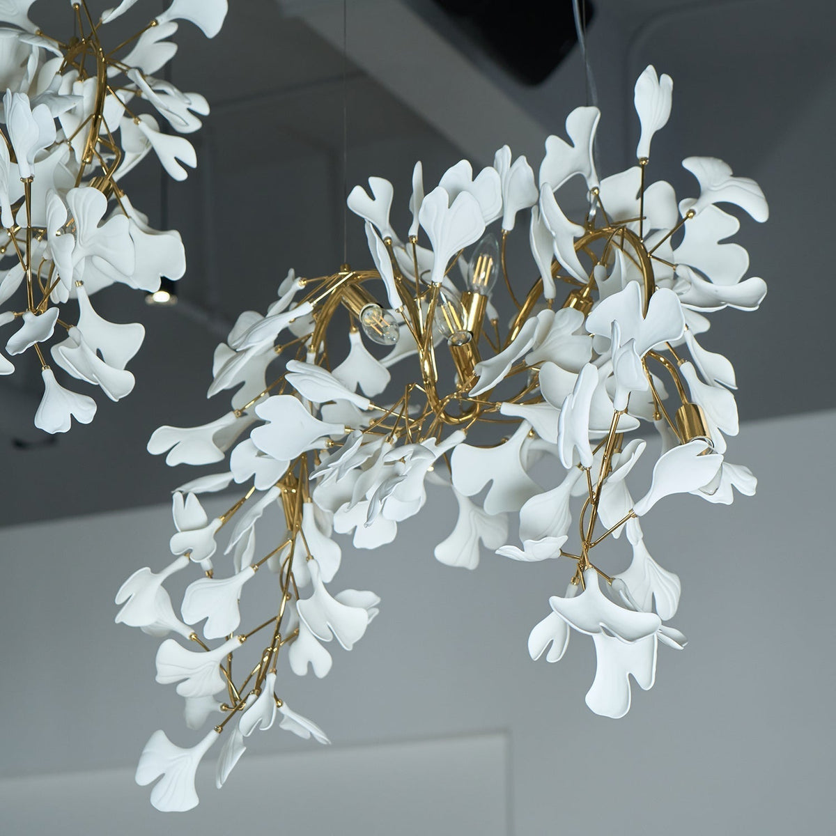 Elysia Floral Canopy Chandelier-Neutral Decor