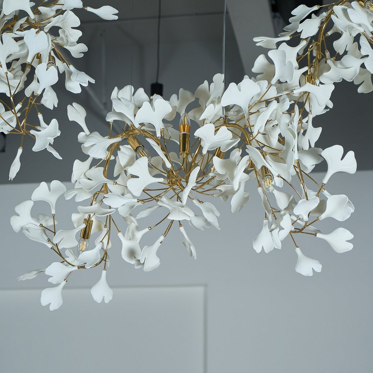 Elysia Floral Canopy Chandelier-Neutral Decor