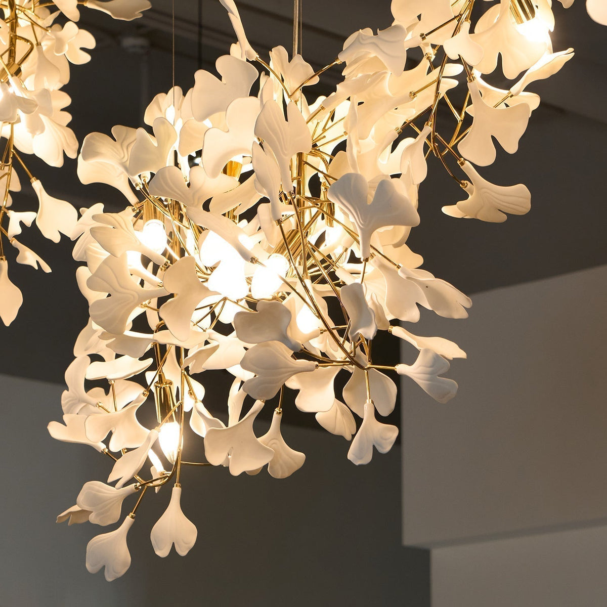 Elysia Floral Canopy Chandelier-Neutral Decor