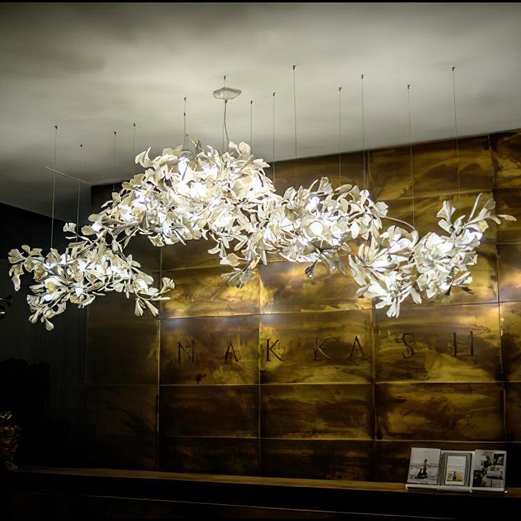 Elysia Floral Canopy Chandelier-Neutral Decor