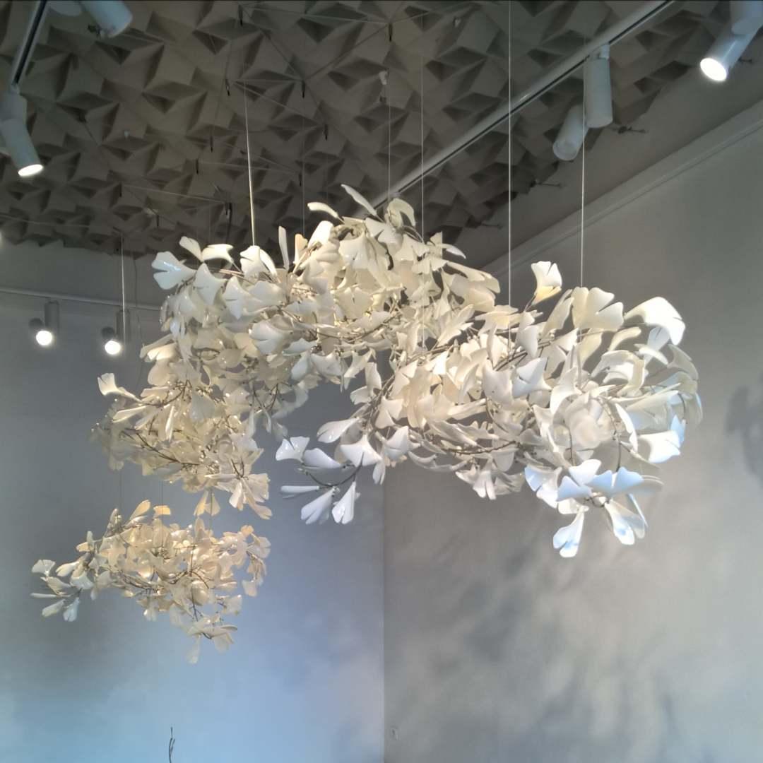 Elysia Floral Canopy Chandelier-Neutral Decor