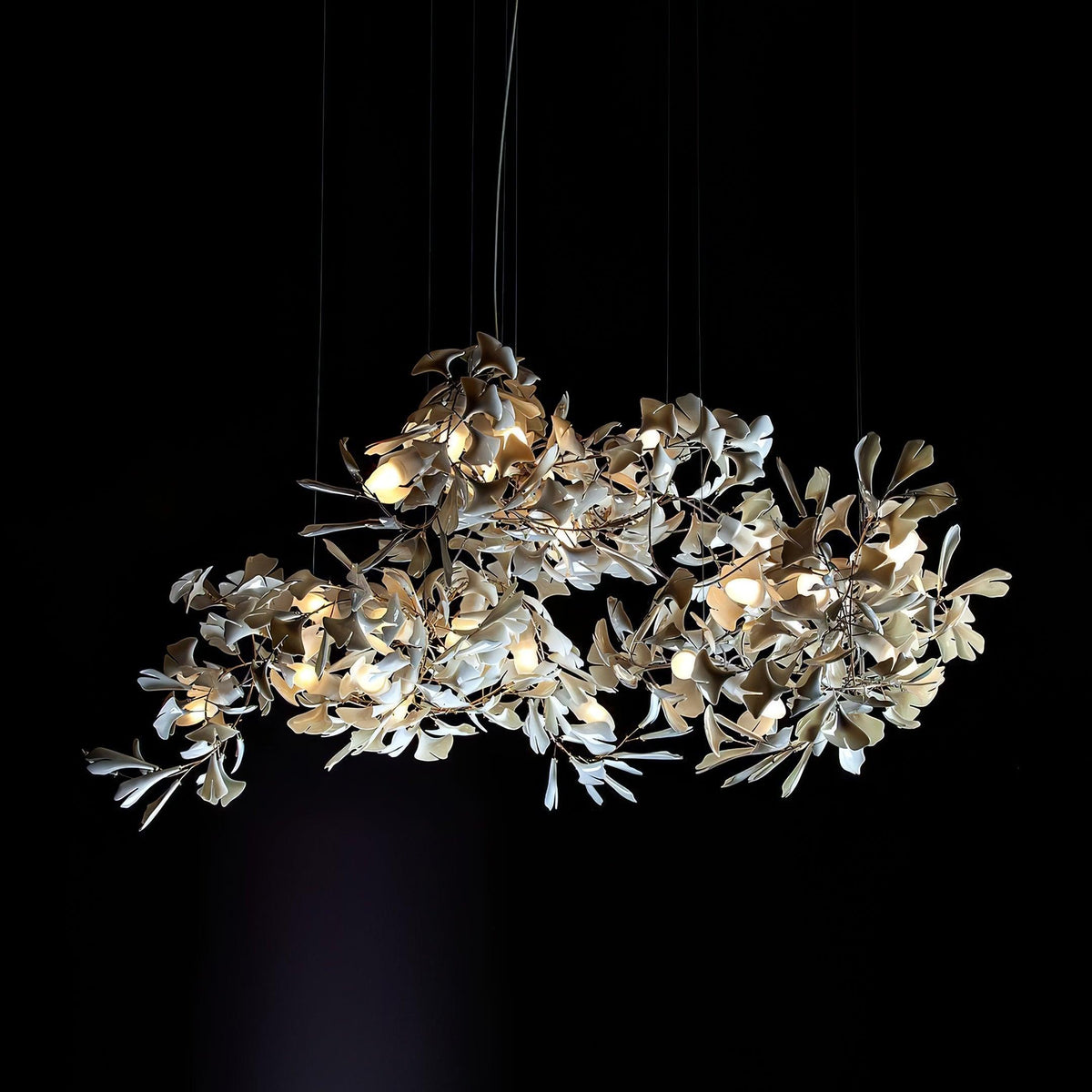 Elysia Floral Canopy Chandelier-Neutral Decor