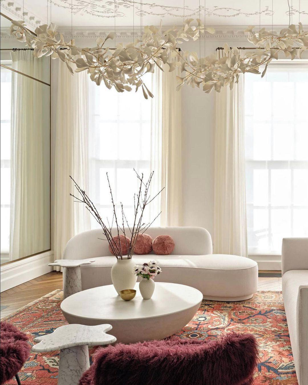 Elysia Floral Canopy Chandelier-Neutral Decor