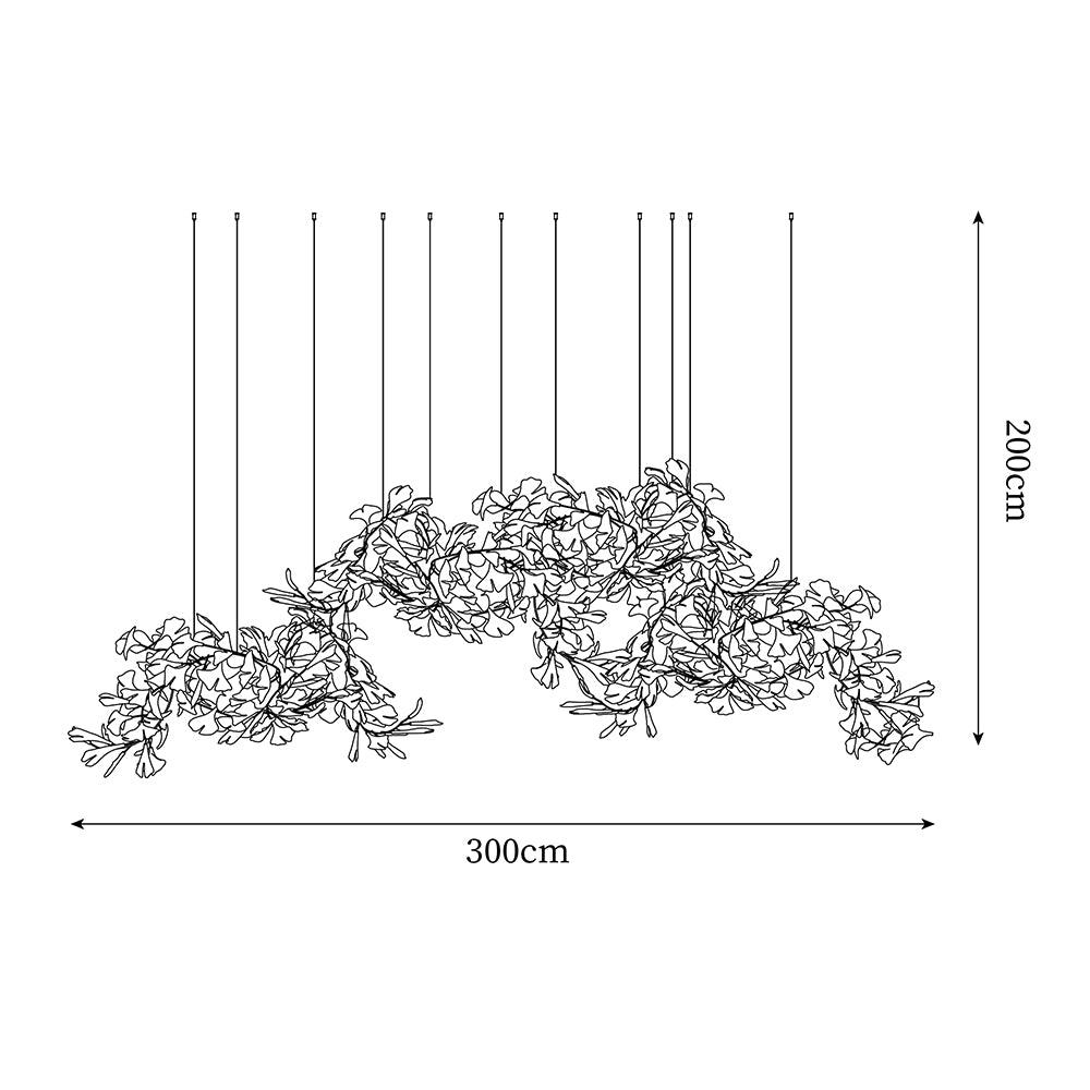 Elysia Floral Canopy Chandelier-Neutral Decor