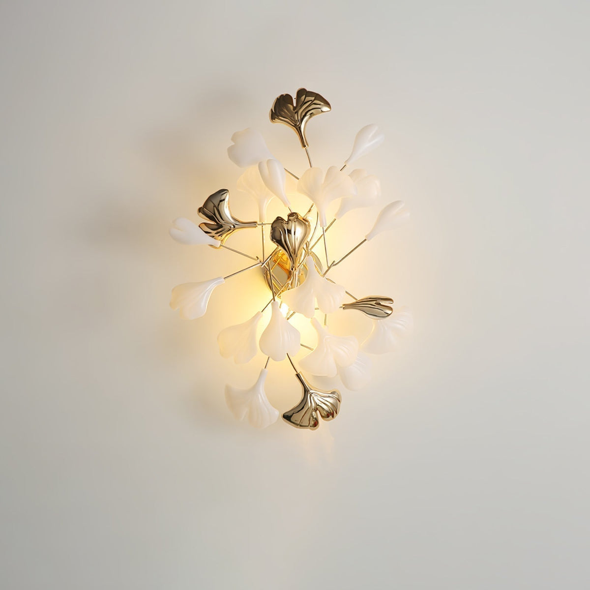 Teven Applique Murale Postmoderne Luxe Gingko Céramique-Cielum