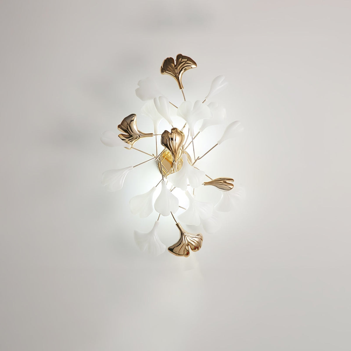 Teven Applique Murale Postmoderne Luxe Gingko Céramique-Cielum