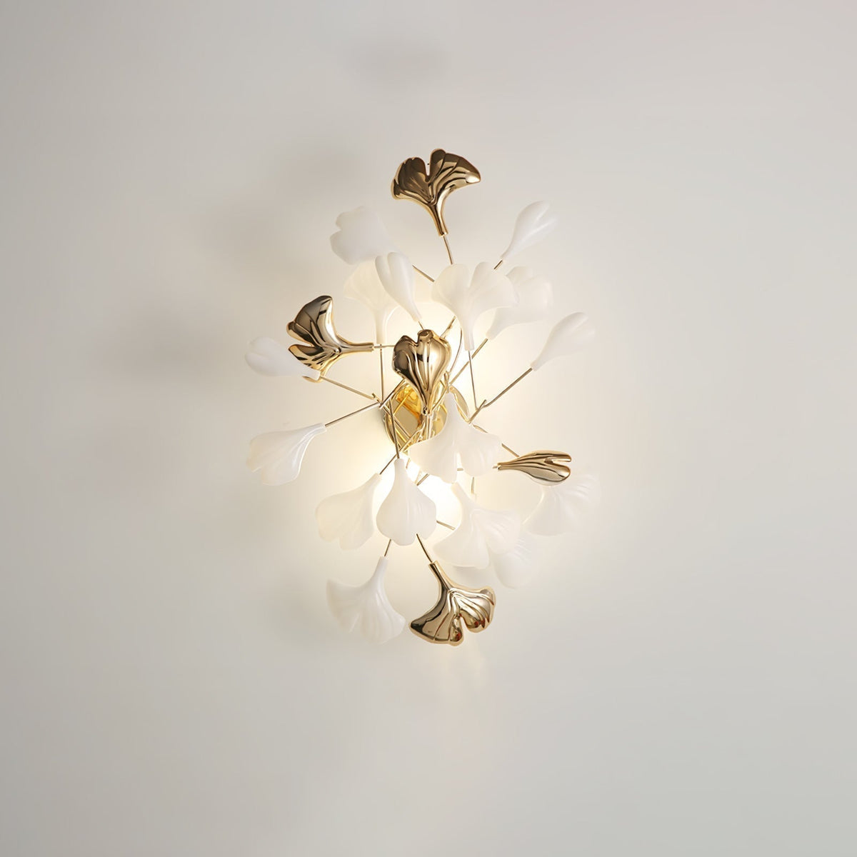 Teven Applique Murale Postmoderne Luxe Gingko Céramique-Cielum