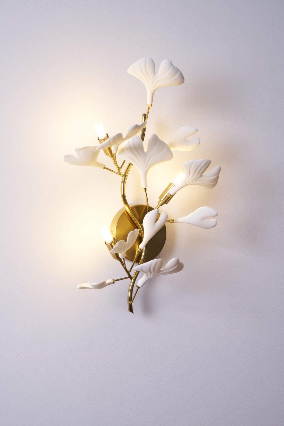 Teven Applique Murale Postmoderne Luxe Gingko Céramique-Cielum