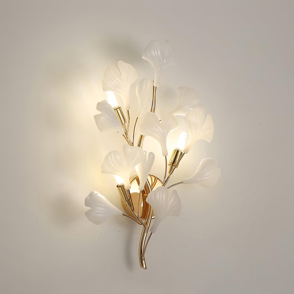Teven Applique Murale Postmoderne Luxe Gingko Céramique-Cielum