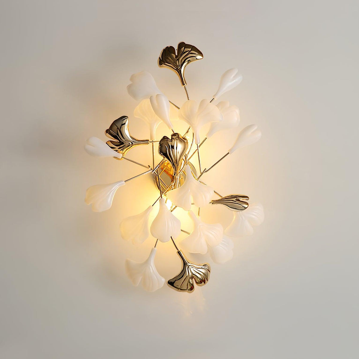 Teven Applique Murale Postmoderne Luxe Gingko Céramique-Cielum
