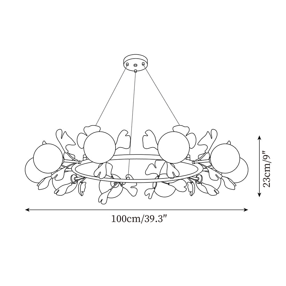 Fidova 8-Light Globe Chandelier-Neutral Decor