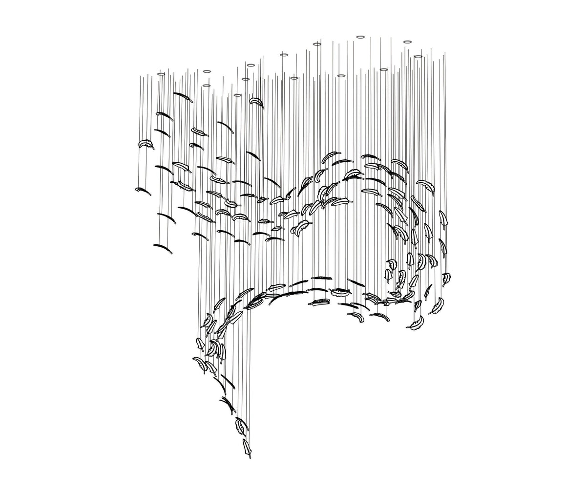 Aetherial Lustre Feuille en Verre