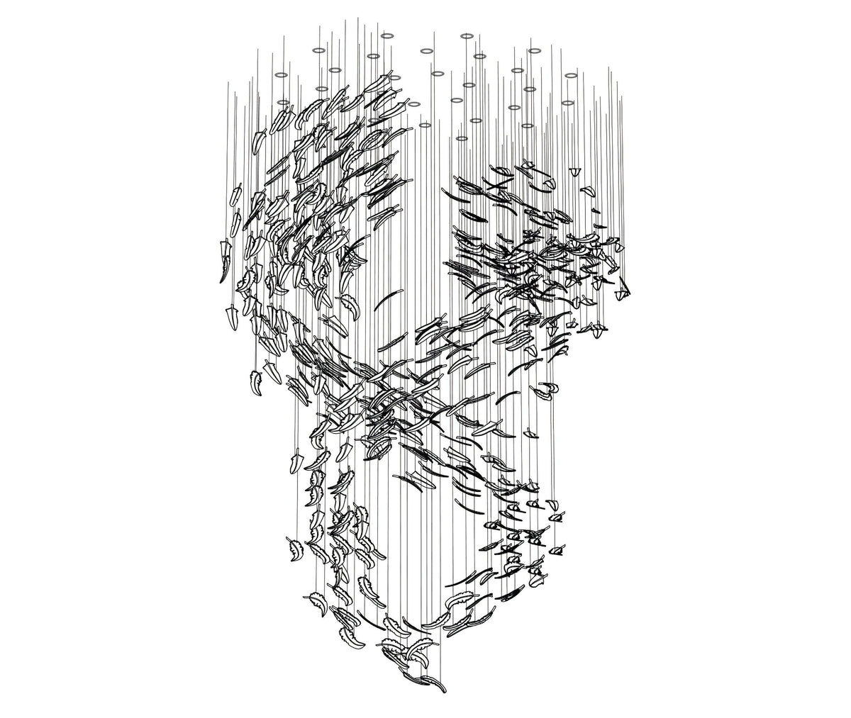 Aetherial Lustre Feuille en Verre