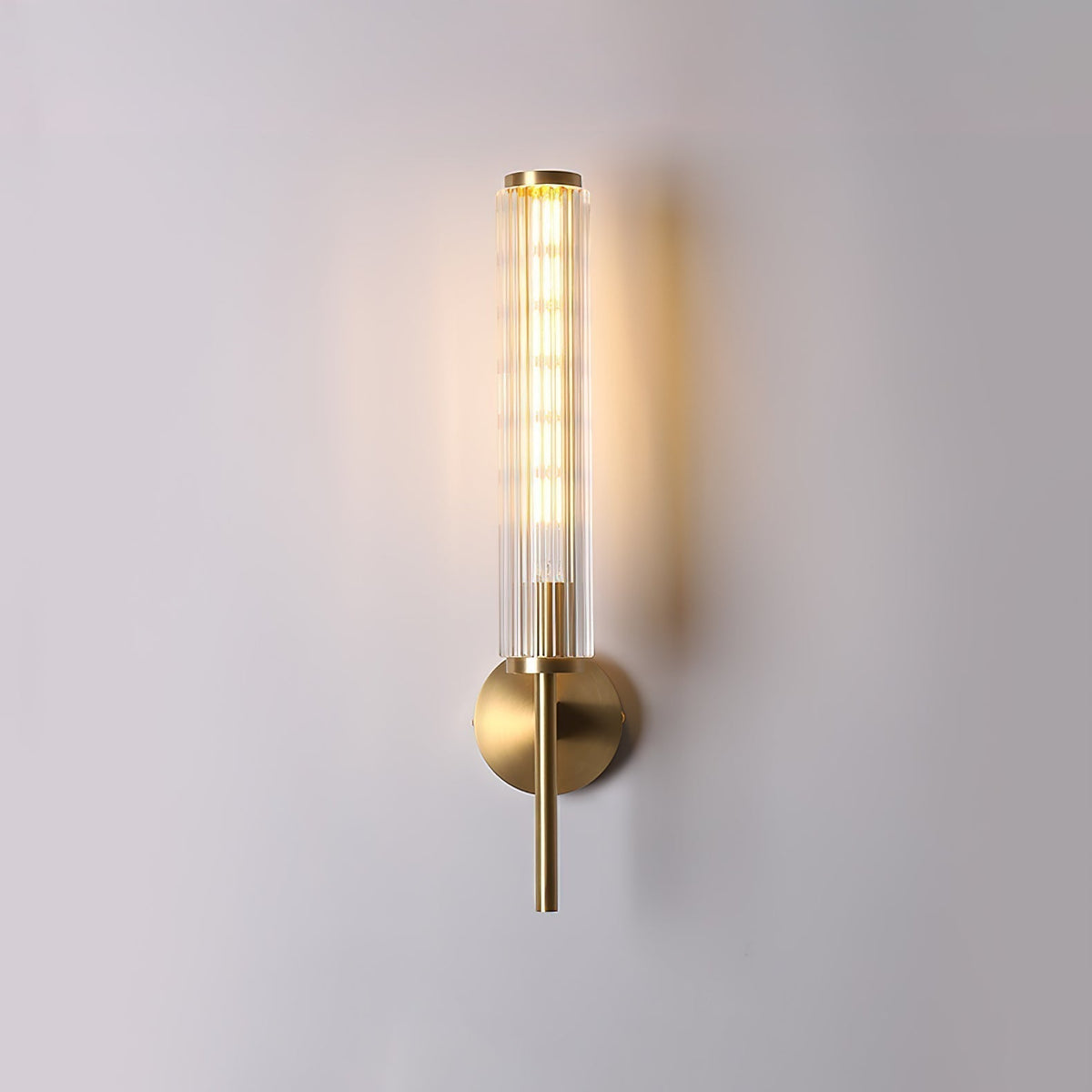Seveno Applique Murale Linéaire en Laiton et Verre Premium-Cielum
