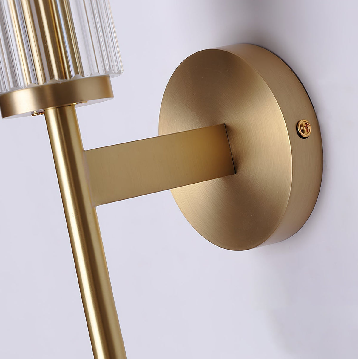 Seveno Applique Murale Linéaire en Laiton et Verre Premium-Cielum