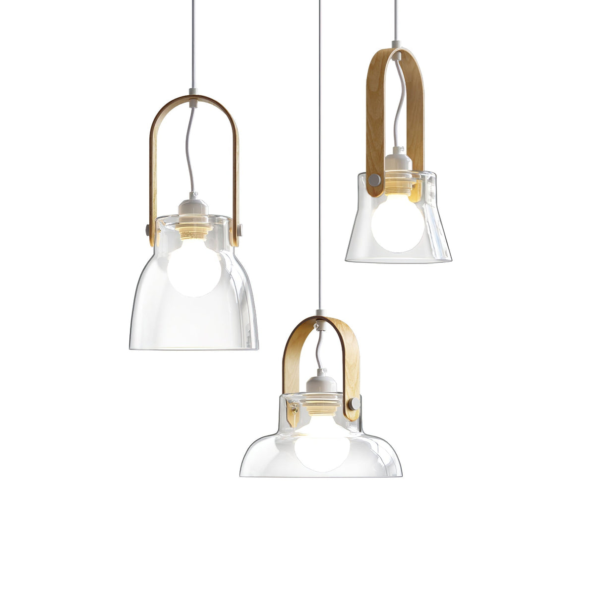 Sirovenix Suspension Clair Verre Rustique Moderne-Cielum