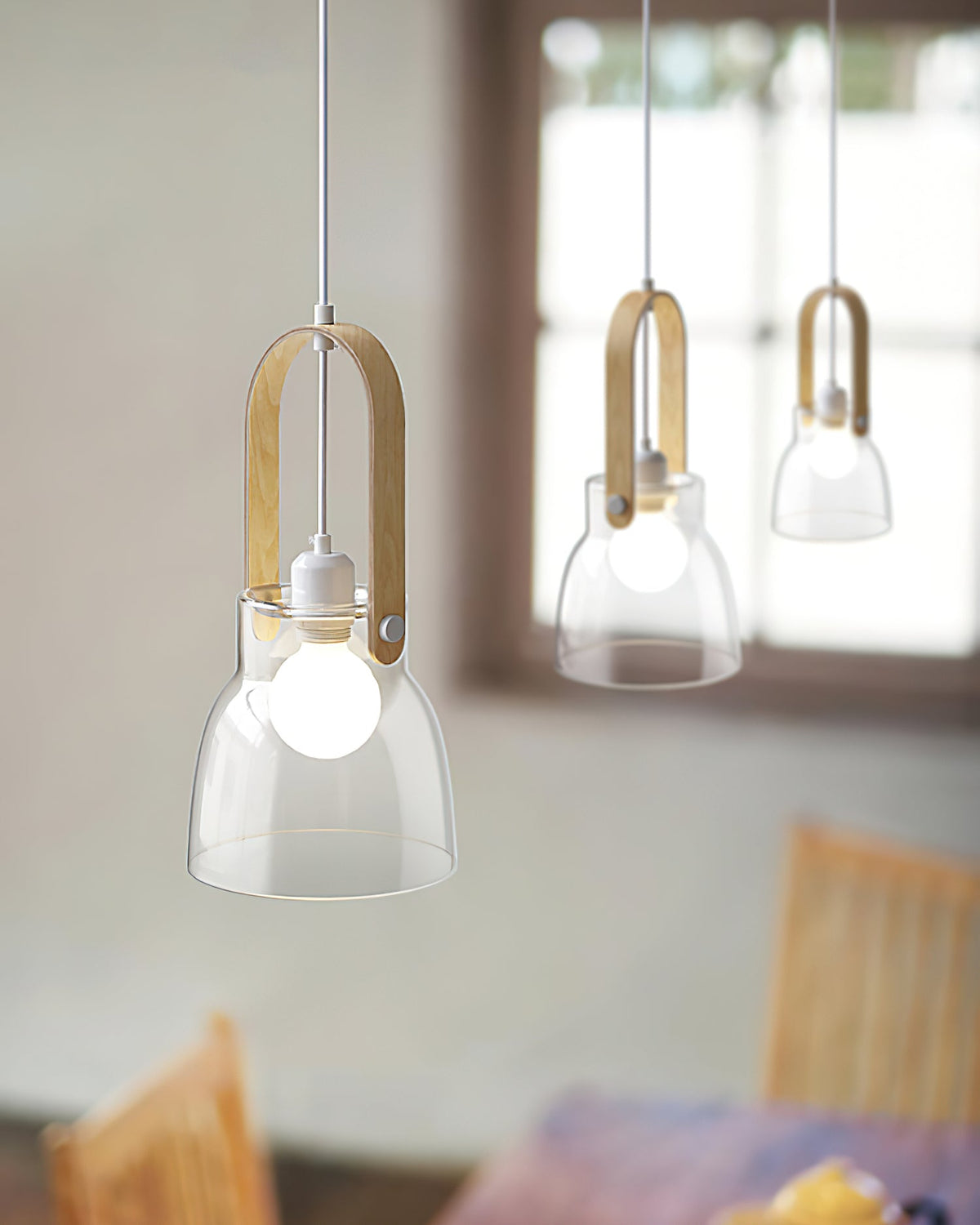 Sirovenix Suspension Clair Verre Rustique Moderne-Cielum