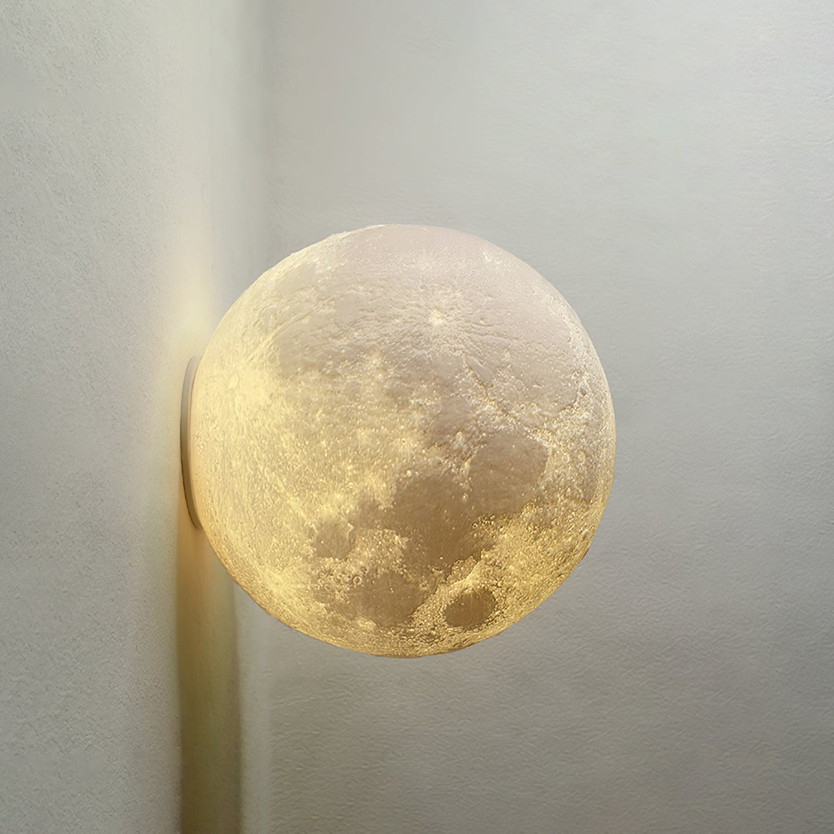 Lirixo Applique Murale 3D en Plastique Art Nordique Lune-Cielum