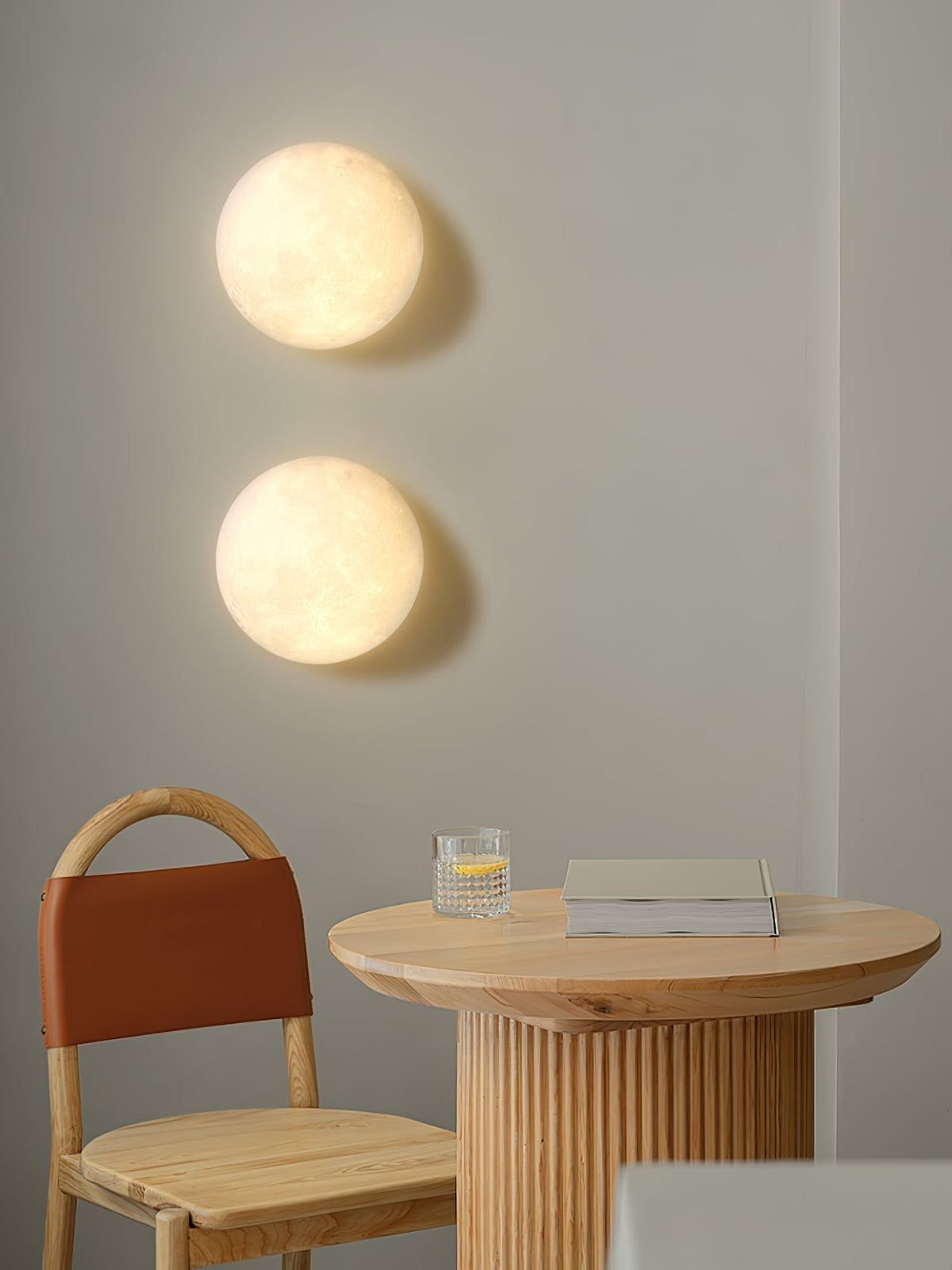 Lirixo Applique Murale 3D en Plastique Art Nordique Lune-Cielum