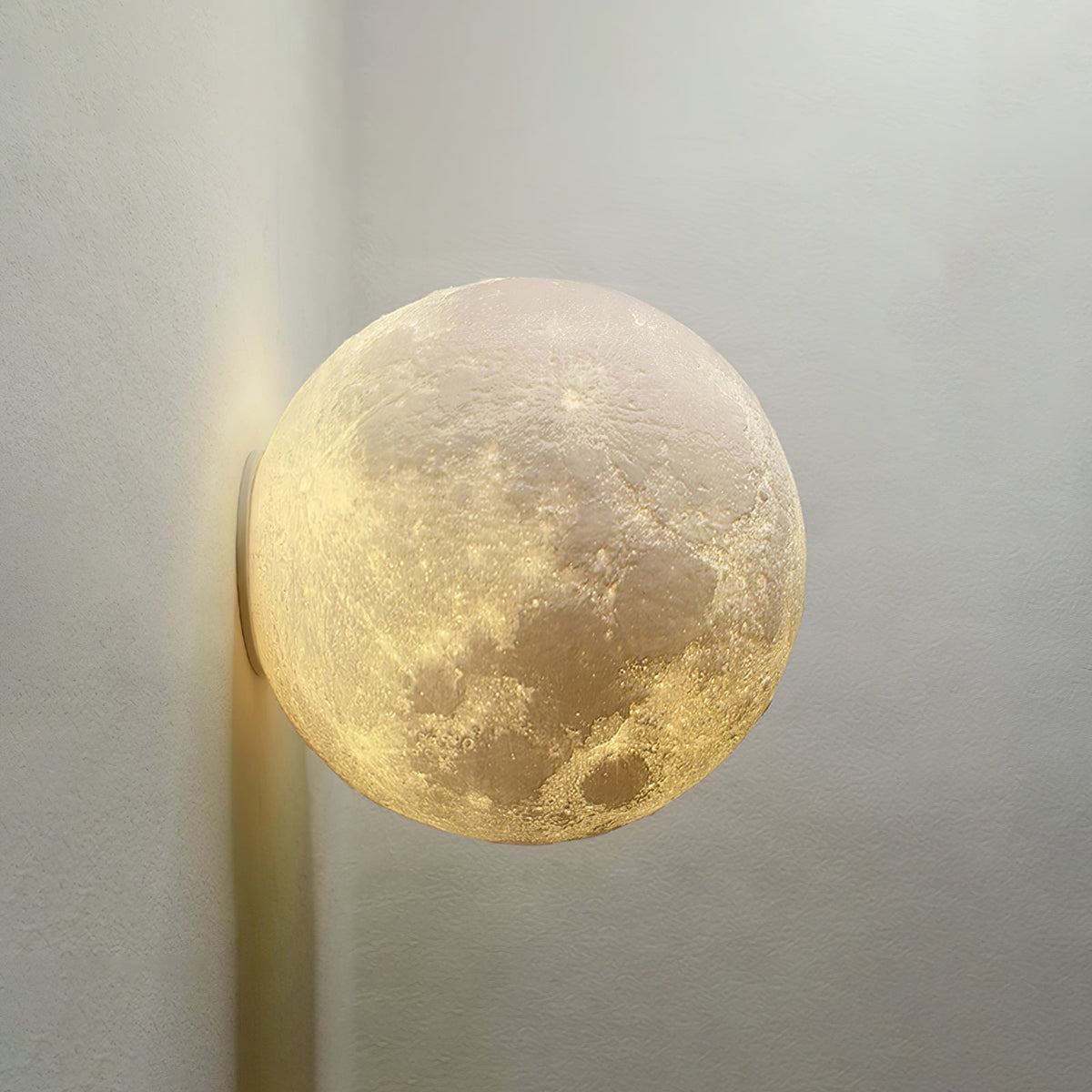 Lirixo Applique Murale 3D en Plastique Art Nordique Lune-Cielum