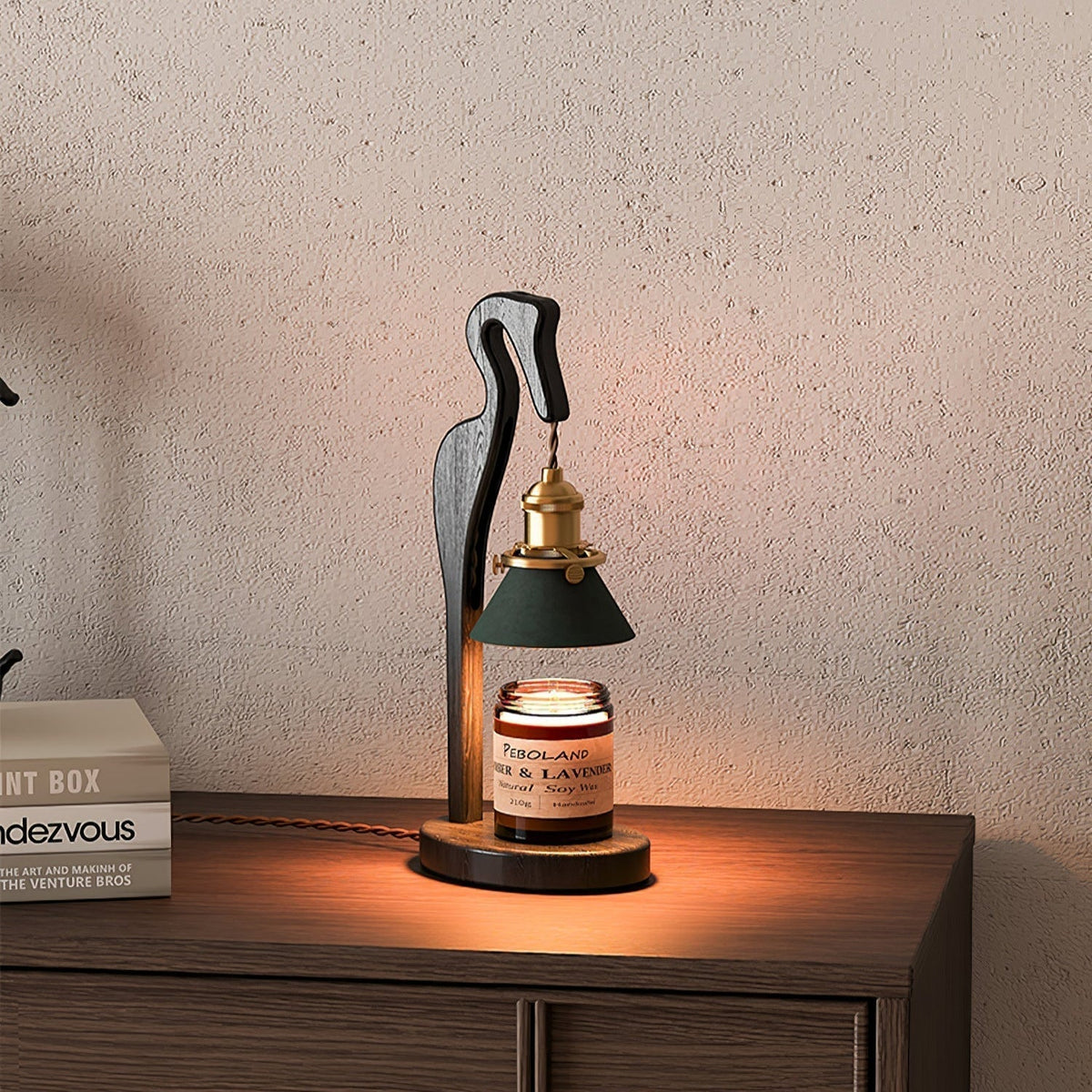 Cyn Lampe de Table Artistique Bois