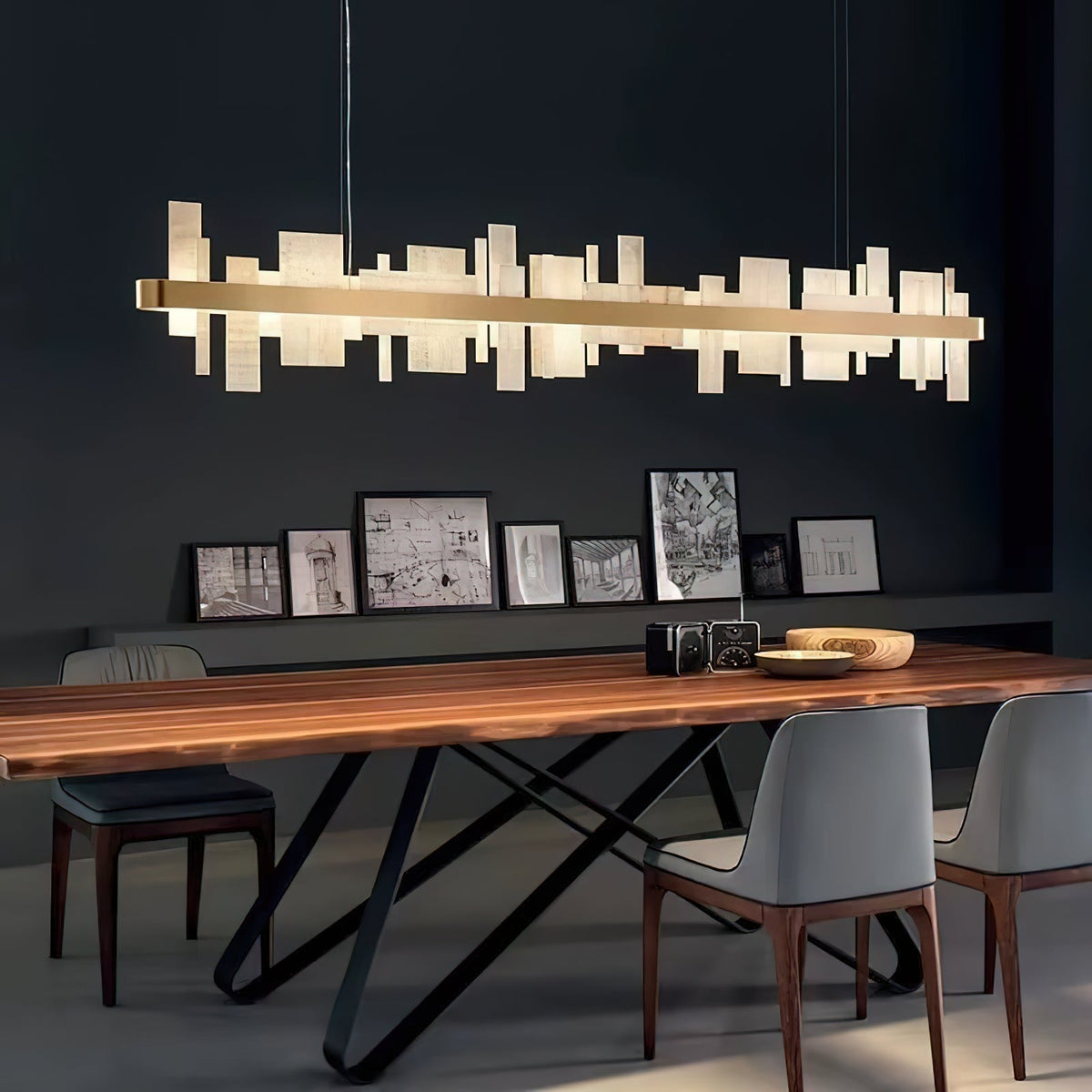 Honice Lustre Métal LED Luxe Postmoderne