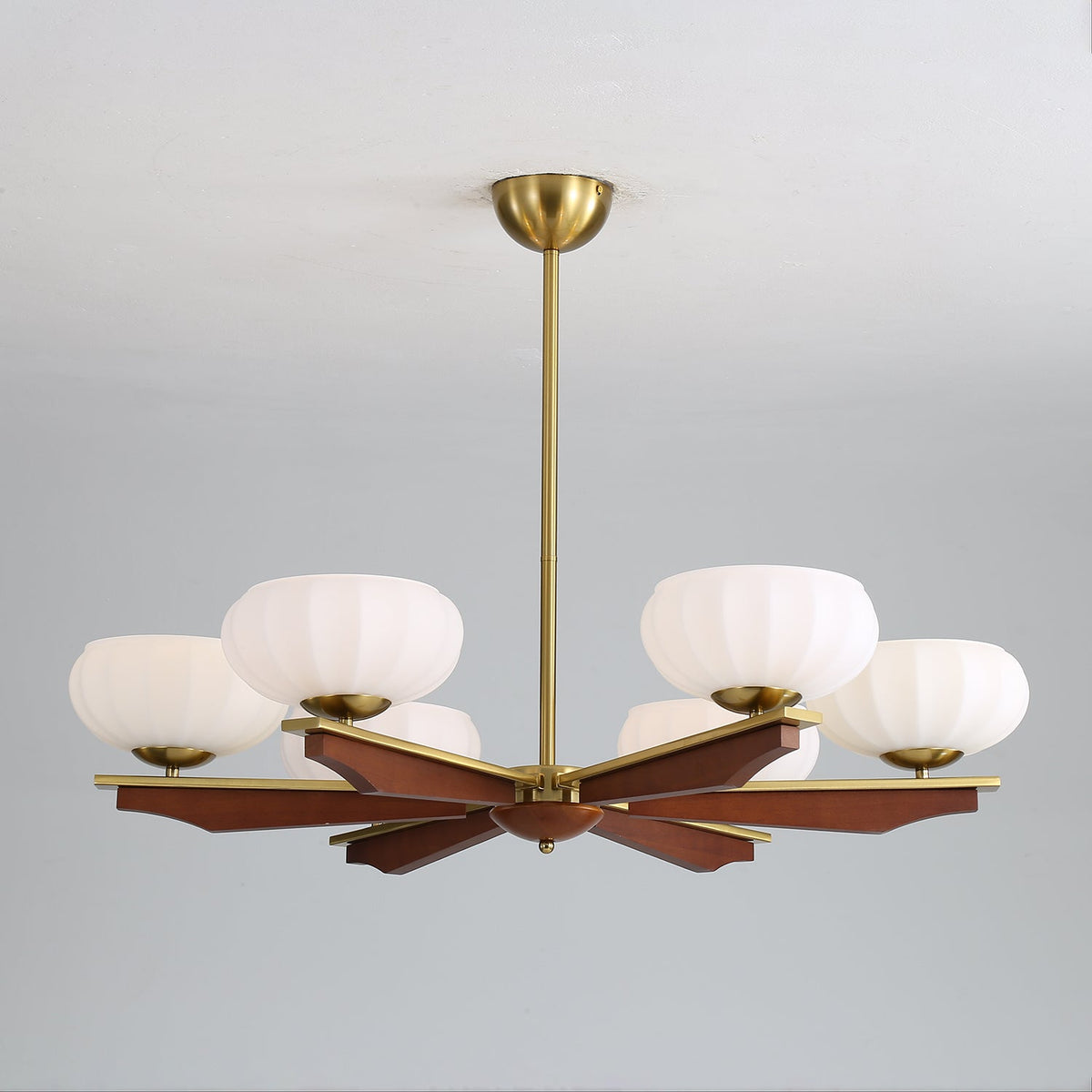Veo Lustre Vintage Traditionnel Élégant en Bois-Cielum