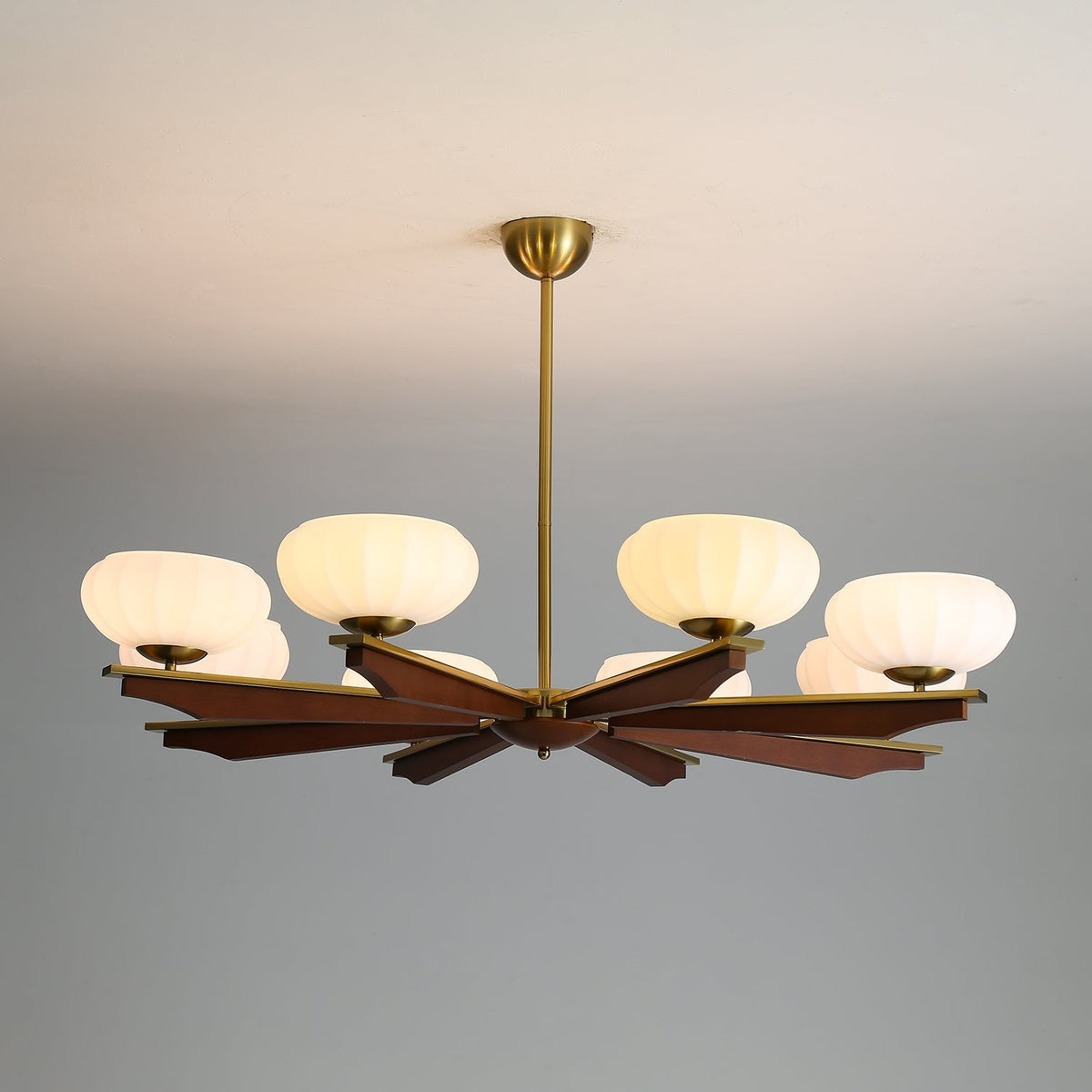 Veo Lustre Vintage Traditionnel Élégant en Bois-Cielum