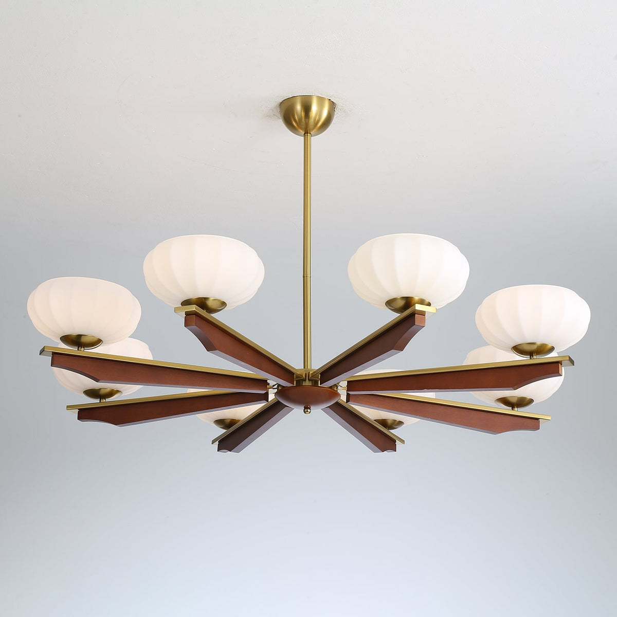 Veo Lustre Vintage Traditionnel Élégant en Bois-Cielum
