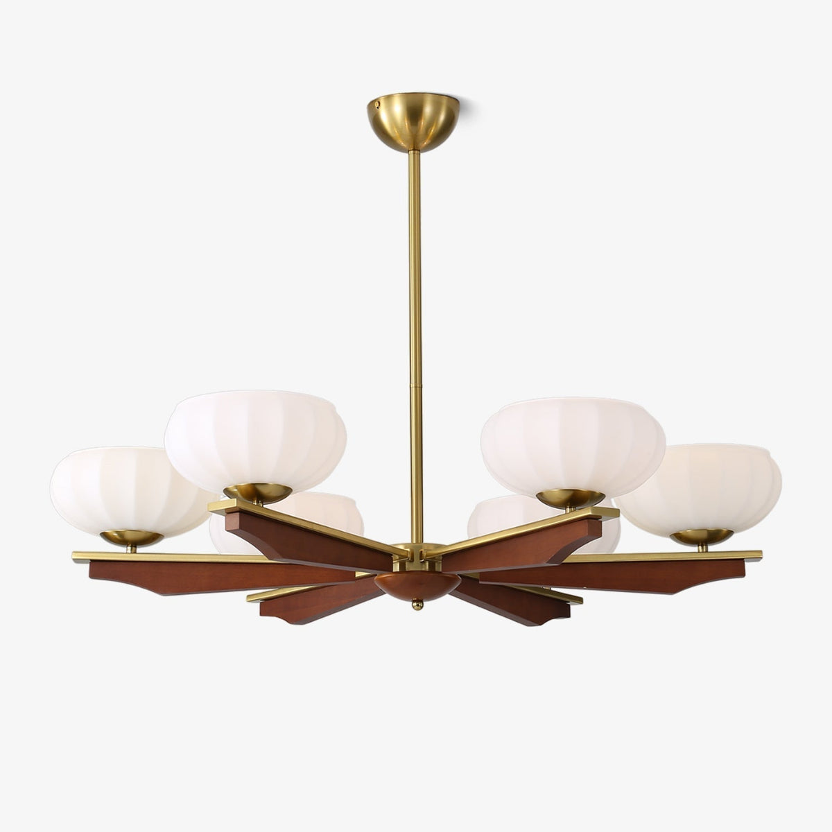 Veo Lustre Vintage Traditionnel Élégant en Bois-Cielum