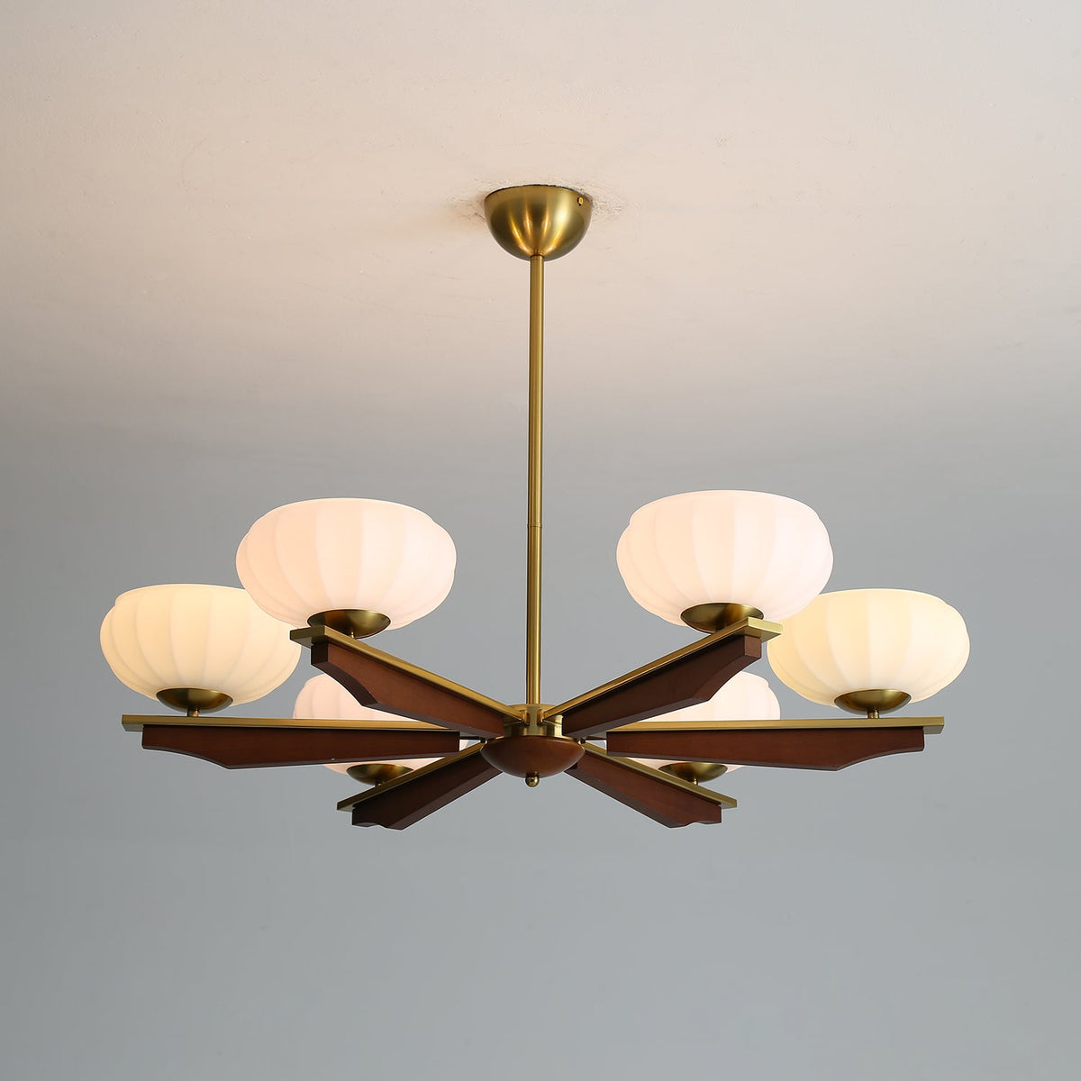Veo Lustre Vintage Traditionnel Élégant en Bois-Cielum