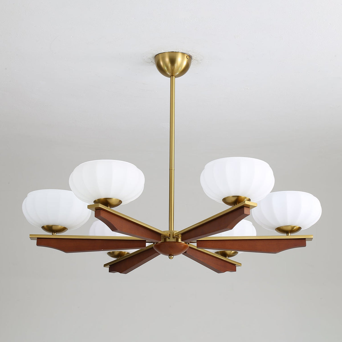 Veo Lustre Vintage Traditionnel Élégant en Bois-Cielum