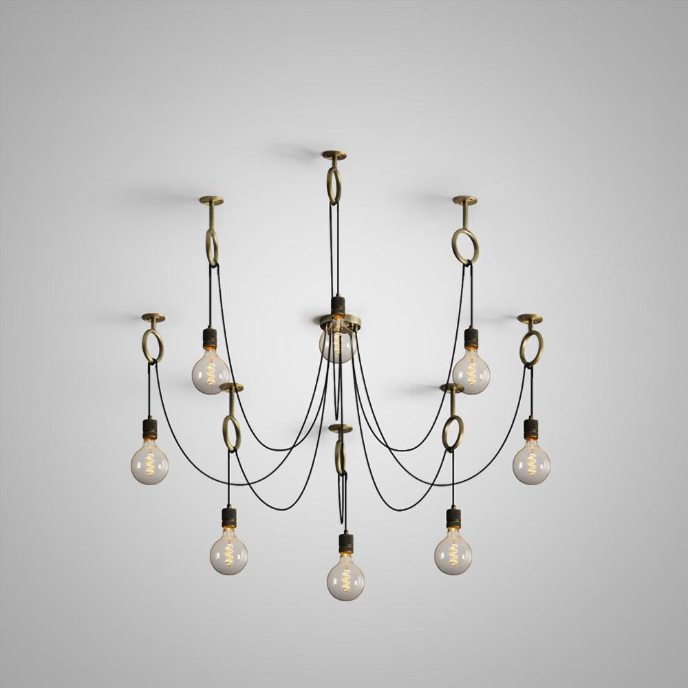Nominex Lustre Industrial Spider Bulb Hanging-Cielum