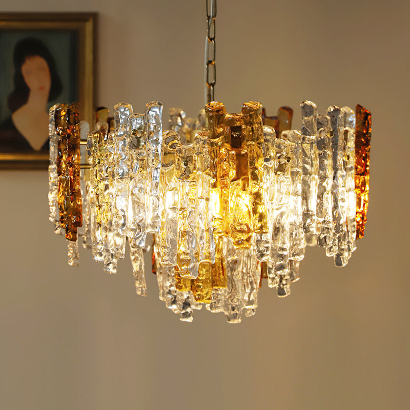 Close-up of the ceiling mount and suspension chain.