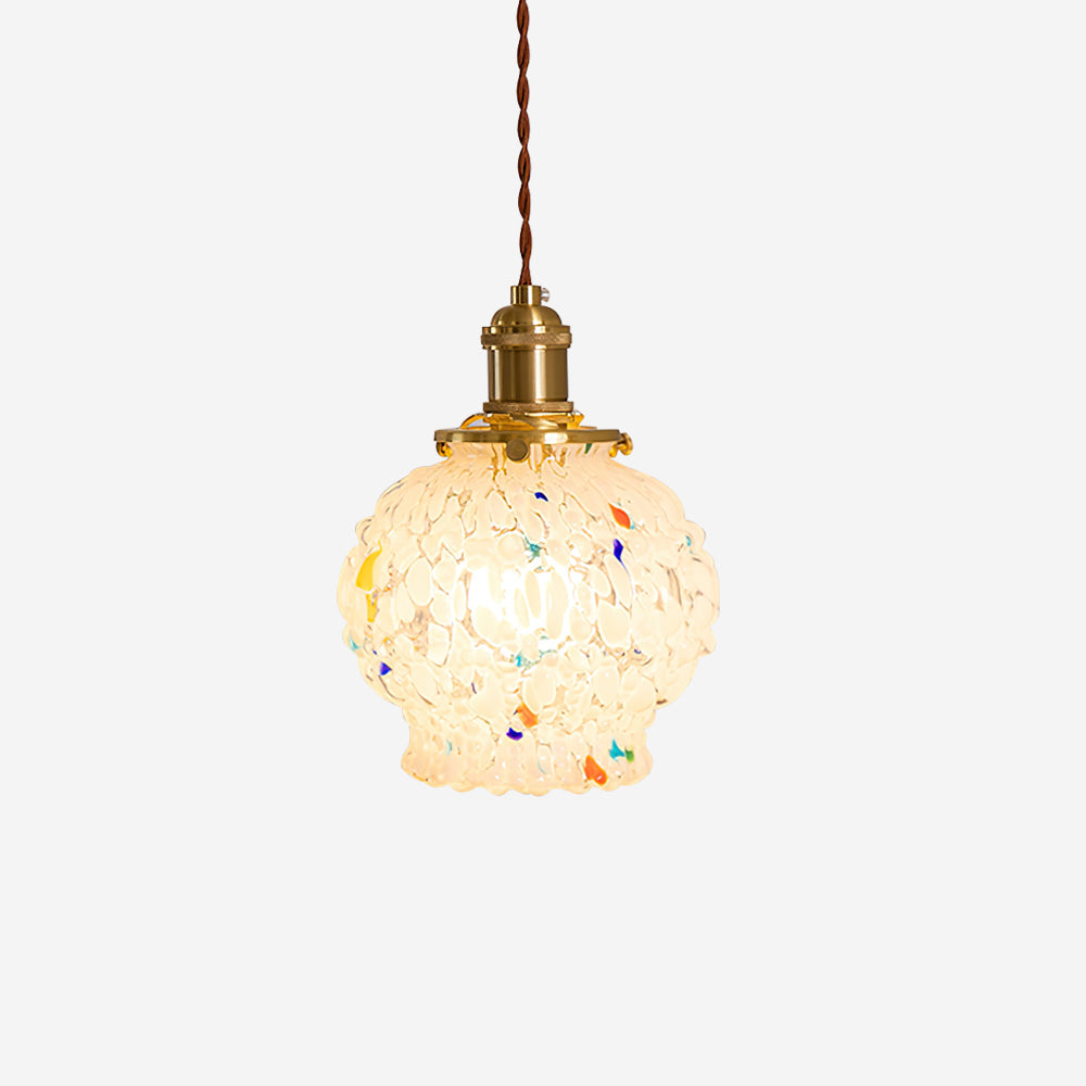 Jovik Textured Glass Pendant Light-Neutral Decor