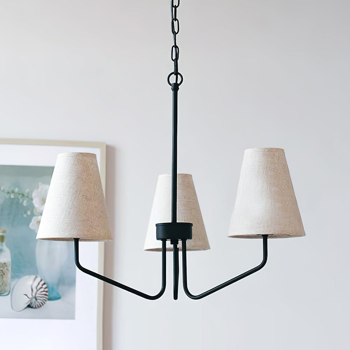 Calelle Lustre Tissu Laiton Industriel Vintage
