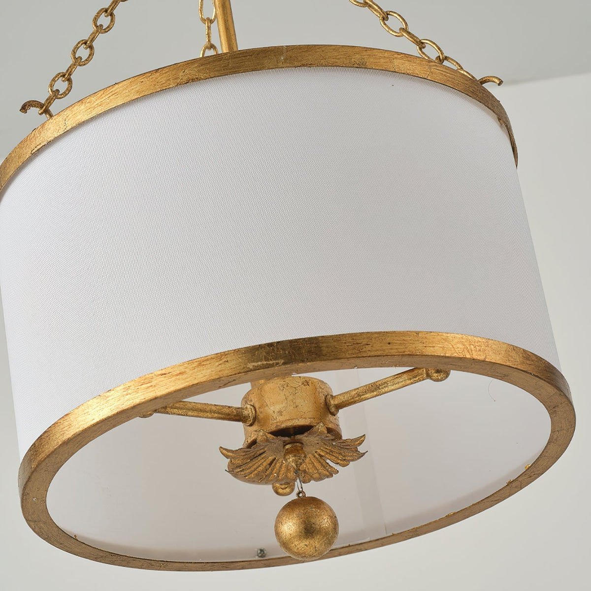 Full product shot of the Kian Pendant Light with its adjustable chain.