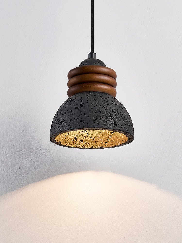 Riso Suspension en Travertin Noir