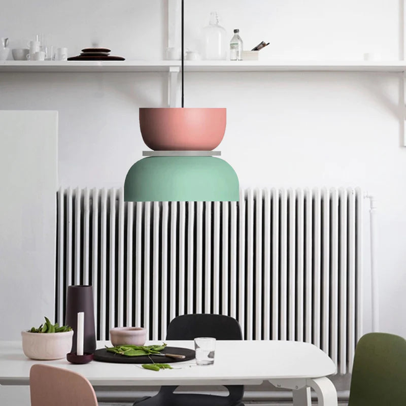 Sareno Suspendue Industrial Contrast Color Island Salon-Cielum
