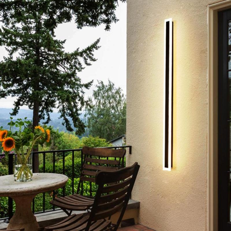 Rivin Moderne LED Applique Murale Extérieure Noir-Cielum