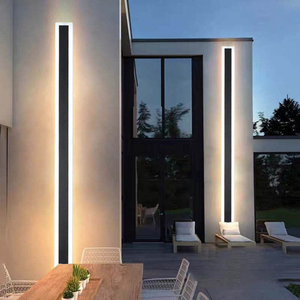 Rivin Moderne LED Applique Murale Extérieure Noir-Cielum