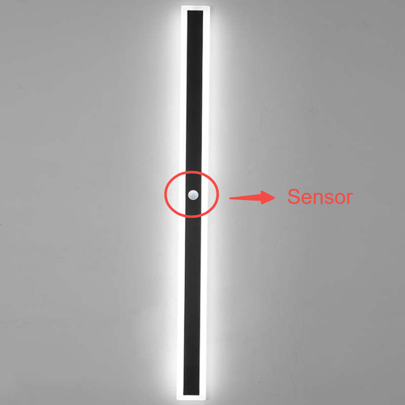 Rivin Moderne LED Applique Murale Extérieure Noir-Cielum