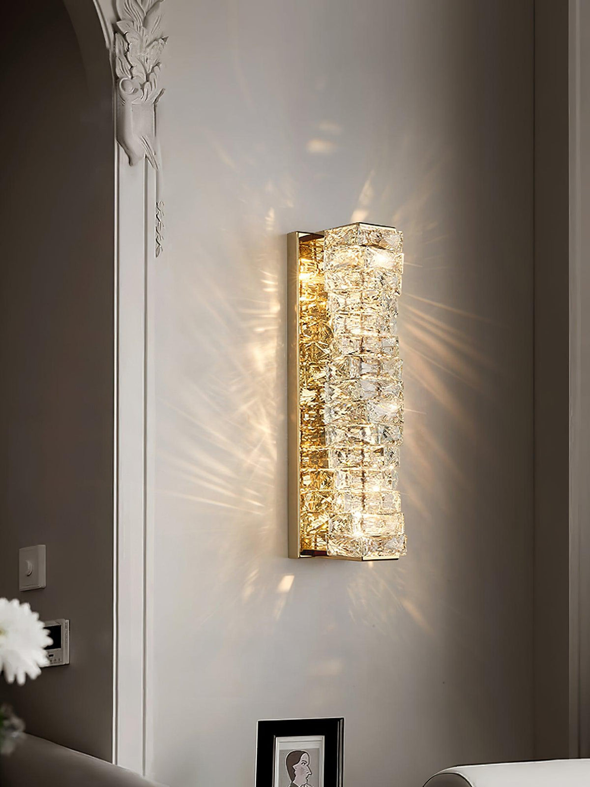 Tevelo Applique Murale Cristal de Luxe Postmoderne-Cielum