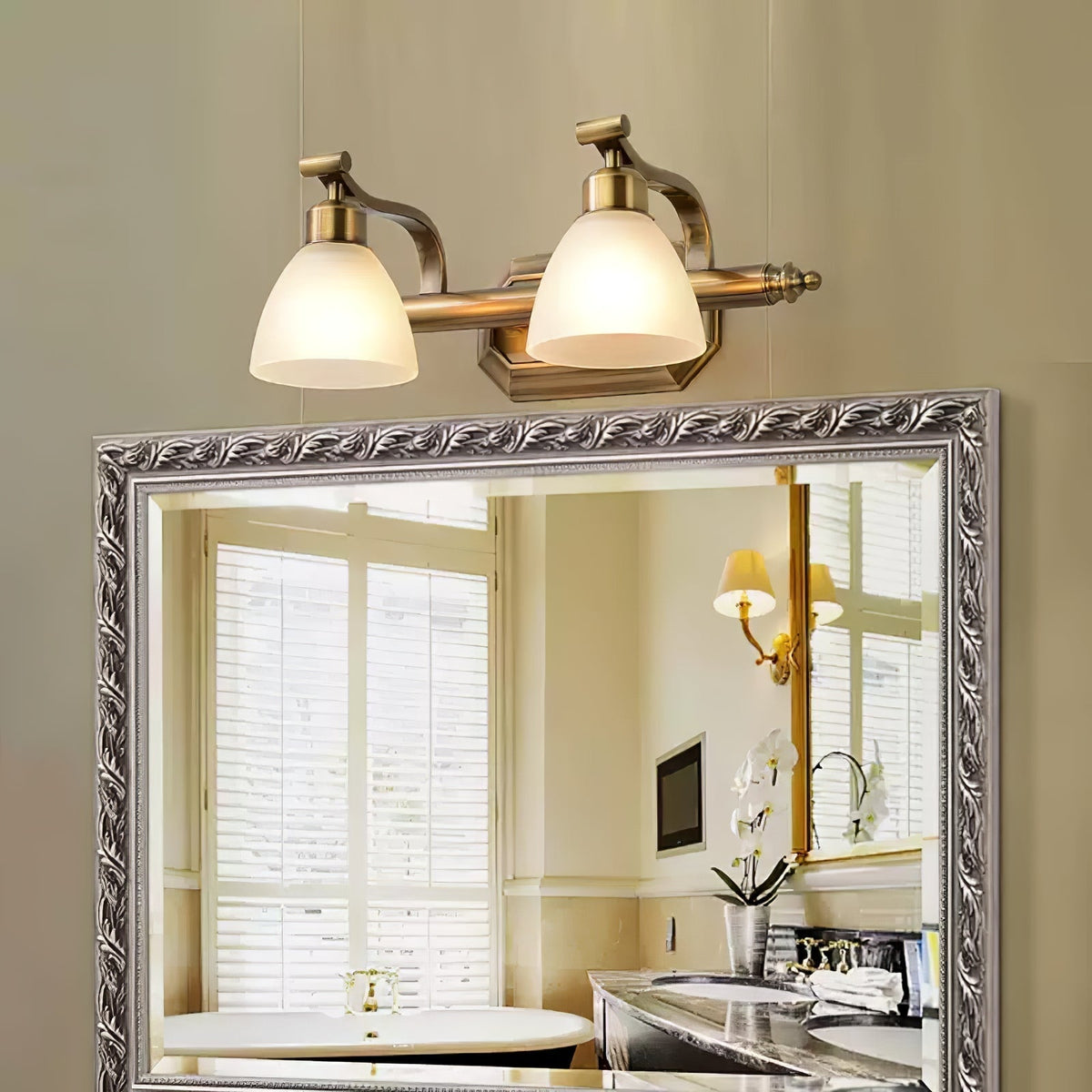 Kevelo Applique Murale en Verre Classique-Cielum