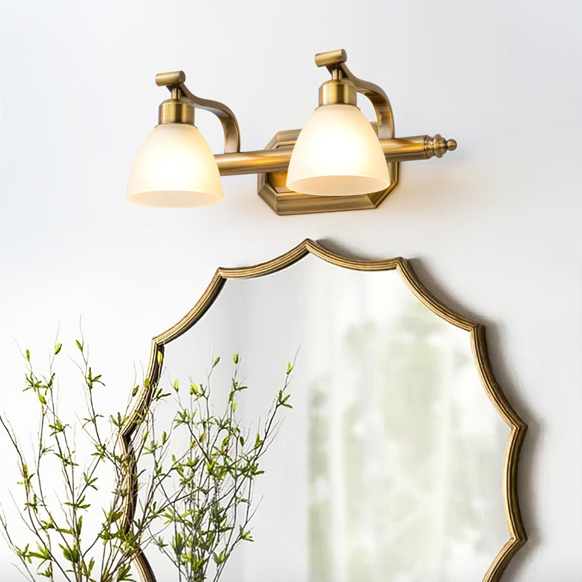 Kevelo Applique Murale en Verre Classique-Cielum