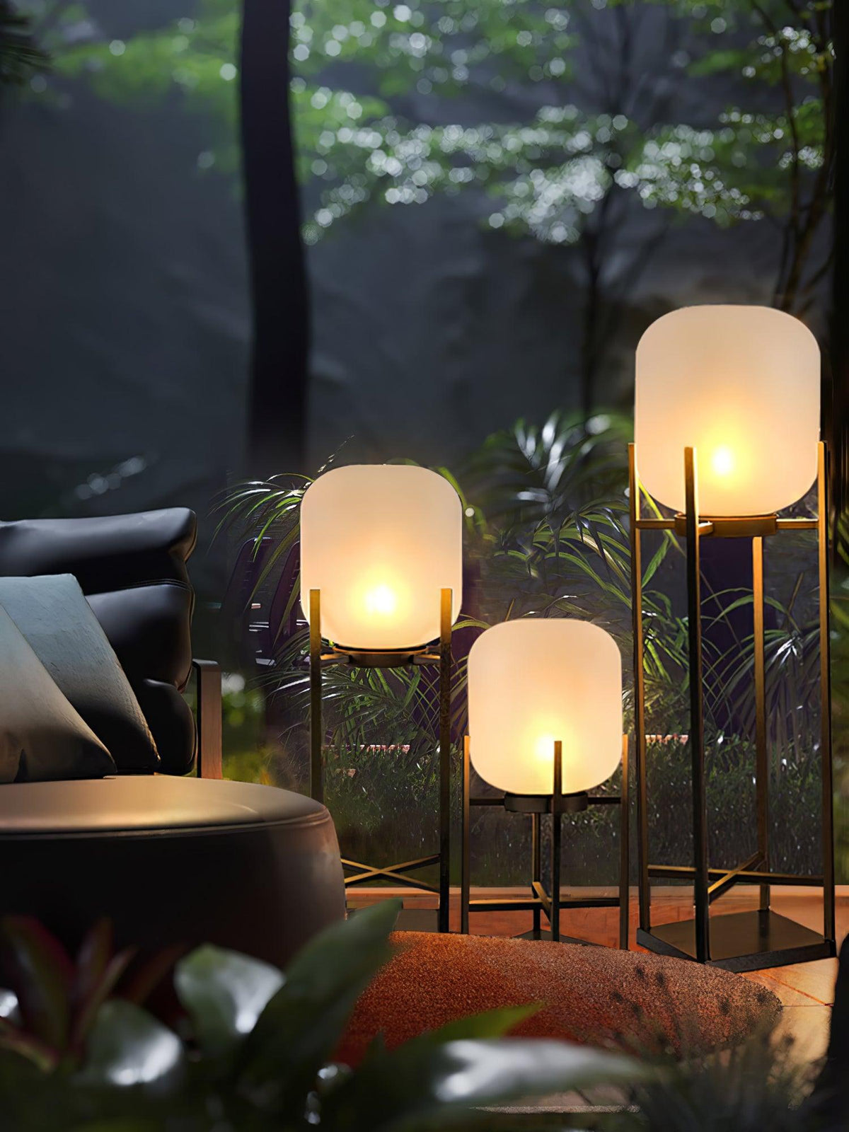 Sevenq Lampadaire en Forme de Lanterne