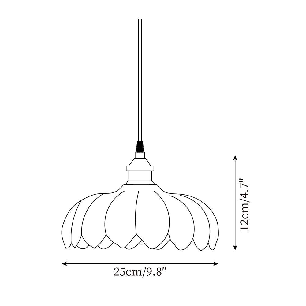 Limea Green Glass Flower Pendant Light-Neutral Decor